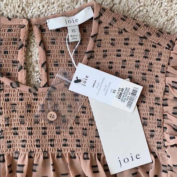 ❌SOLD❌ Joie “Jamila” smocked ruffle top - Picture 6 of 8